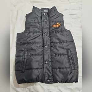 Puma Kids Unisex Boys Girls‎ Puff Vest Black Size 5 Toddler